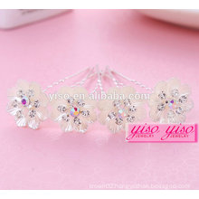 charming promotional gift ladies floral alloy fashion girl hair pin